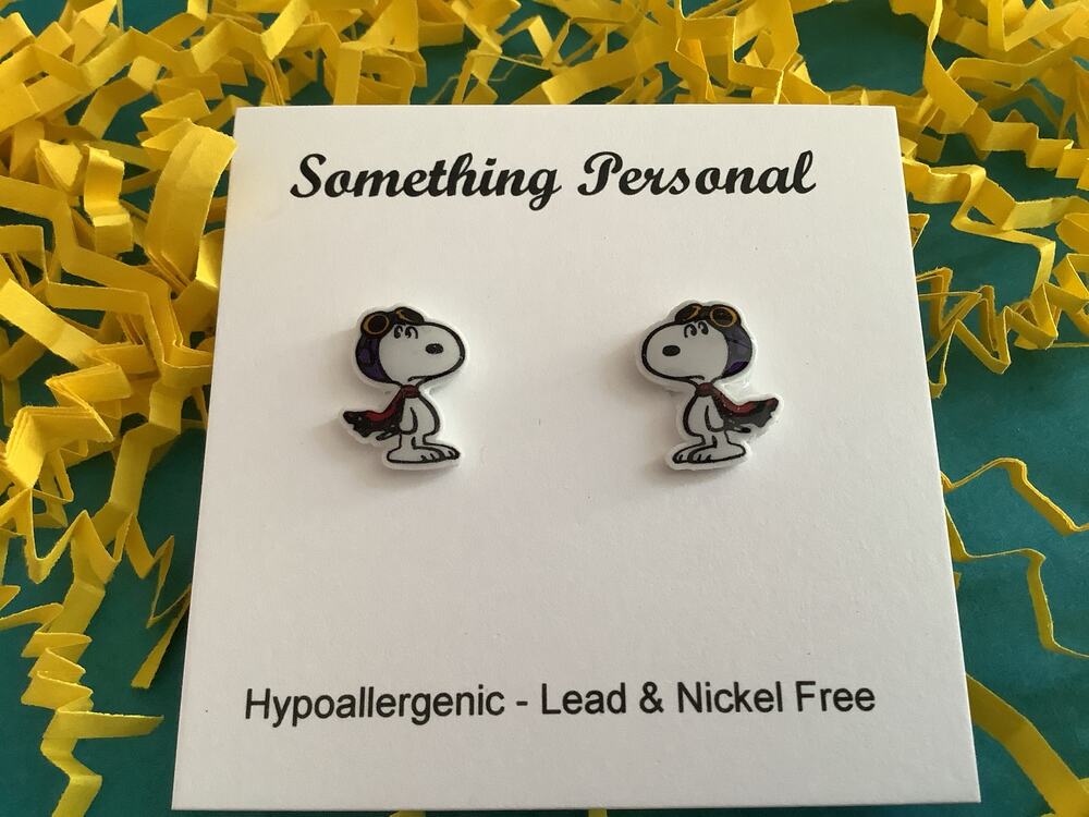 Snoopy Red Baron Post Earrings - Charlie Brown & The Gang